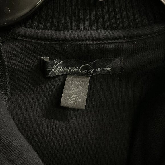 Kenneth Cole Men’s Black Knit 1/4 Zip Neck Sweater Size Small - Picture 4 of 6